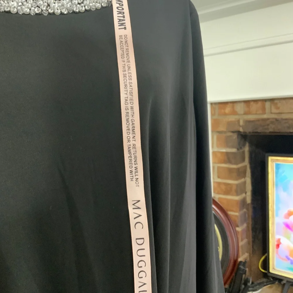 Mac Duggal black dress NWT - Picture 7 of 9